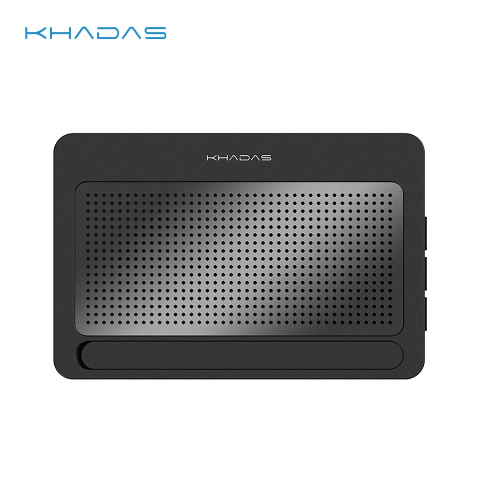 

Khadas Newest DIY Case2 for VIM1/1S/3/3L/4 Cooling Fan Heatsink Dust-proof Protect Case Piano Black Storage Case