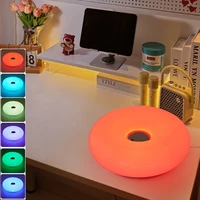 Bauhaus table lamp USB plug bedroom bedside lamp living room dining room decoration donut ambient light（Not glass） 3