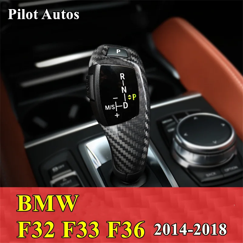 

Rear Carbon Fiber Car Gear Shift Knob Cover Trim Sticker For BMW F32 F33 F36 2014 2015 2016 2017 2018