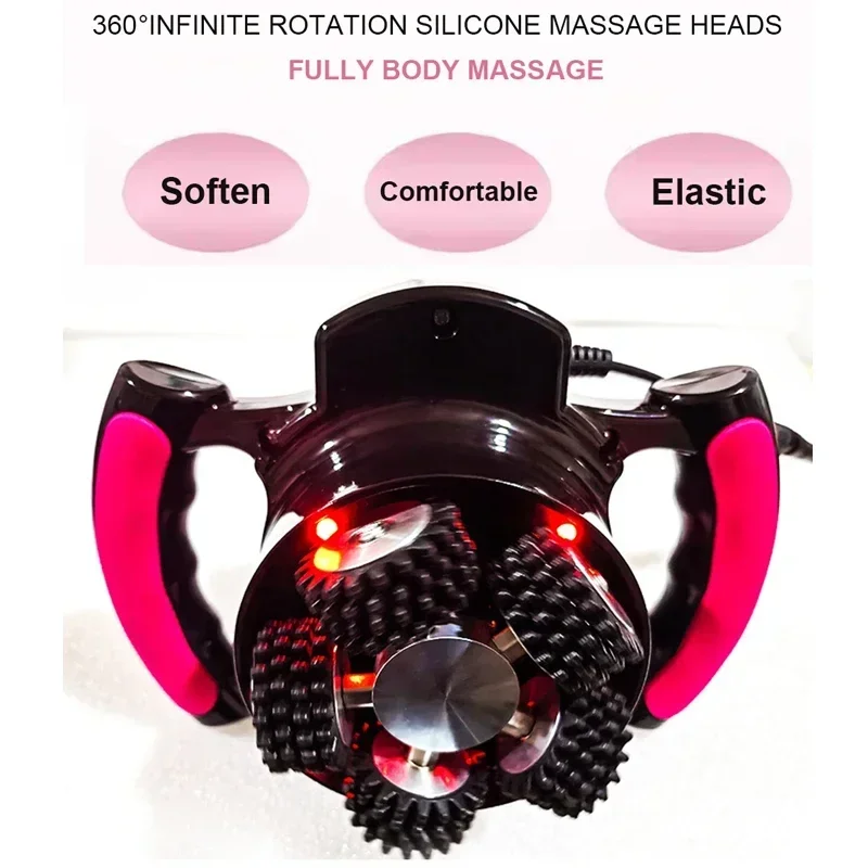 New Handheld Fitness Inner Roller 360 Vibrating Massager Muscle Relax Butt Lift Body Shapping Slimming Machine Cellulite Reduce