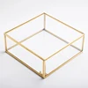 Hexagon Transparent Glass Jewelry Box Wedding Ring Box Geometric Clear Glass Jewelry Organizer Holder Tabletop Container 4