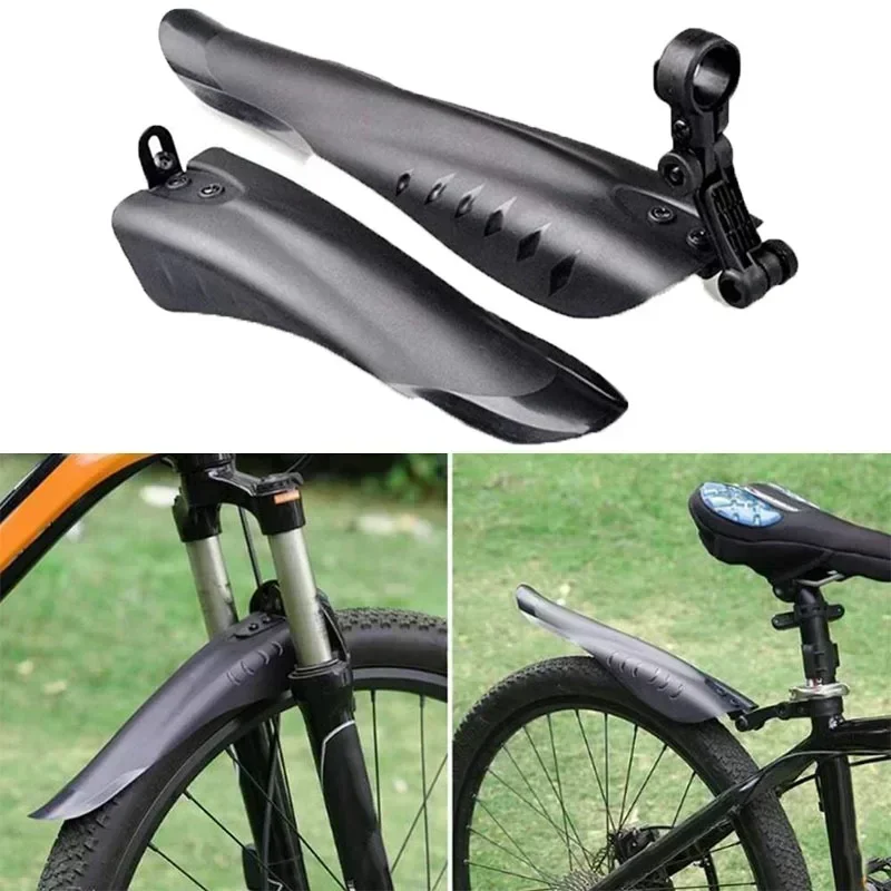 2PCS Mountain Bicycle Road Bike Fender Front Rear Mudguard Quick Release Road Cycling Mountain MTB Fender For 20 24 26 Inch Bike bicycle fender