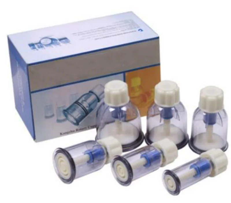 HANRIVR Rotary screw type vacuum negative pressure cupping, 6 cans F6 hand twist type cupping massager