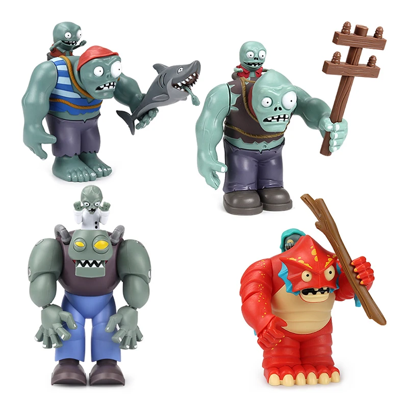 Piante Vs. Zombies Crazy Dave Game Action Figure Roadblock Deep Sea Pirate Giant Zombie Model Dolls Giocattoli Per Bambini Regali Per Bambini
