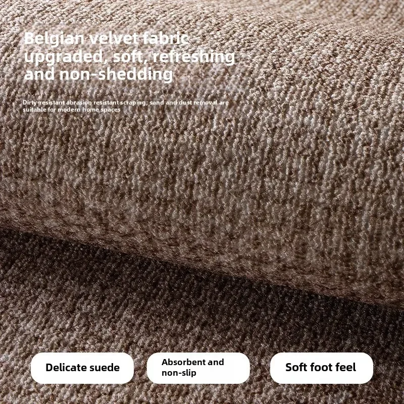 Solid Color Imitation Sisal Pattern Entry Door Floor Mat Household Entrance Non-slip Dirt-resistant Wear Entry Door Mat Rugs