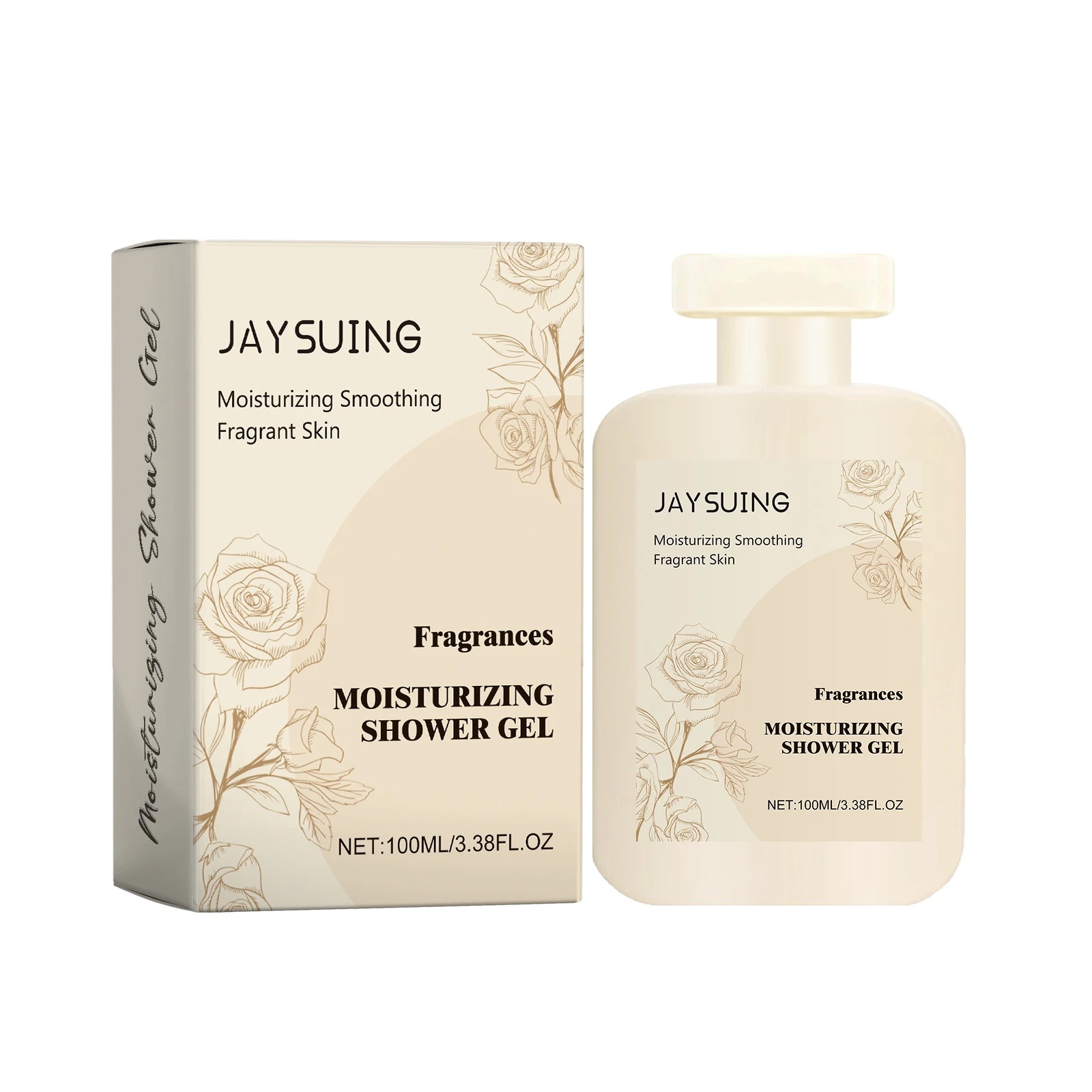 Fragrance Moisturizing Shower Gel Gentle Cleansing Smooth Improve Skin Dryness Long Lasting Rose Scent Firm Nourishing Body Wash