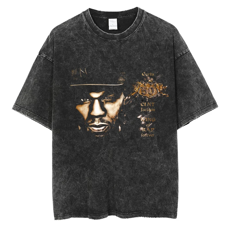 Discover 50 Cent 50セント ラッパー  メンズ レディース Tシャツ オリジナル プリント ヒップホップ コンサート Rap Concert The Final Lap Tour 2023