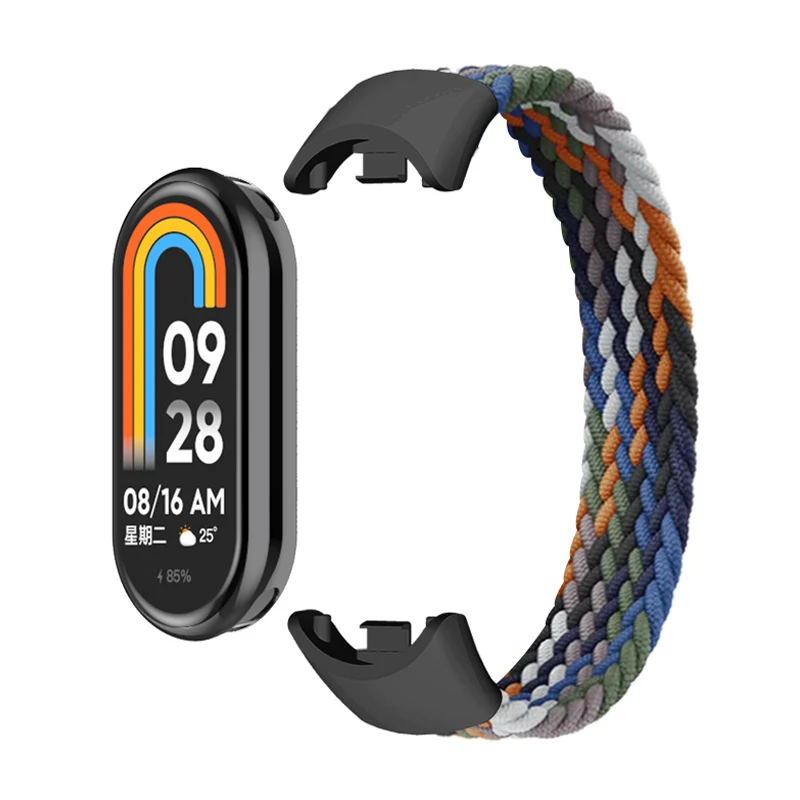 

Braided Solo Loop for Xiaomi Mi Band 8 Strap accessories Elastic Nylon Watchbands Replacement correa bracelet for Miband 8 NFC