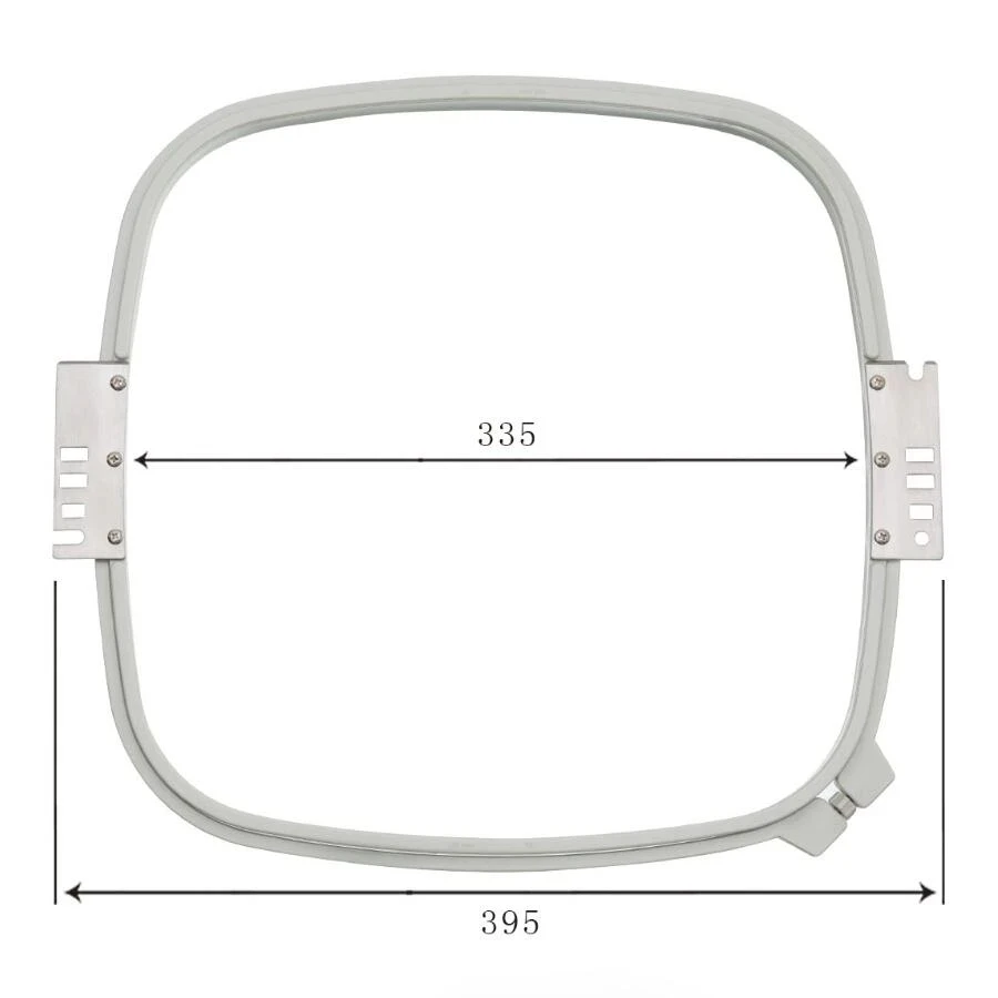 

335MM × 335MM White Embroidery Square Set Frame Embroidery Hoops Plastic Cross Stitch Hoop Sewing Machine Parts Accessories