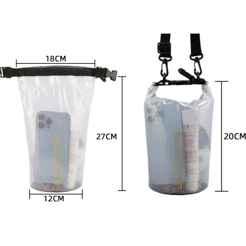 2L Outdoor Waterproof Dry Bag Floating Pouch Backpack Sack Storage Trekking Rafting Sport Kayaking Canoe Swimming Bag Travel Kit