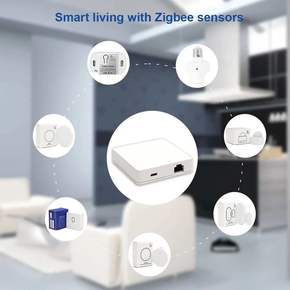 Проводной шлюз ZigBee3.0, хаб для автоматизации умного дома, голосовое управление, работает с приложением Homekit Alexa Google