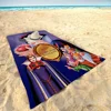 Cute White Snow Beautiful Girl Big Microfiber Beach Towels Quick Dry Towel Sand Beach Towels Pool Towel For Travel Swim Pool 2