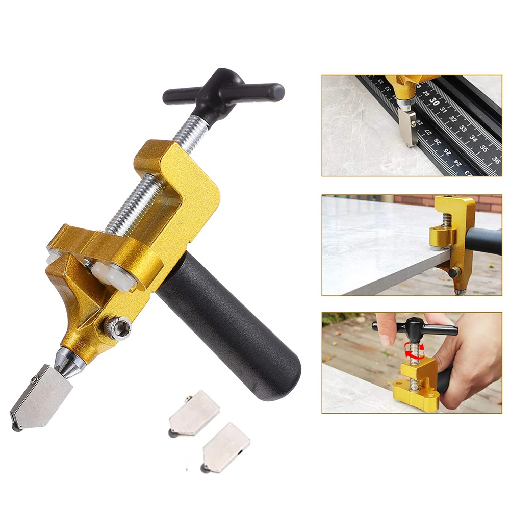 Diamond Glass Cutter for Glass Tile Cutting 2 In 1 Glass Cutter Set Manual  Construction Tool Tile Cutter 8Pcs Whole Set DropShip - AliExpress