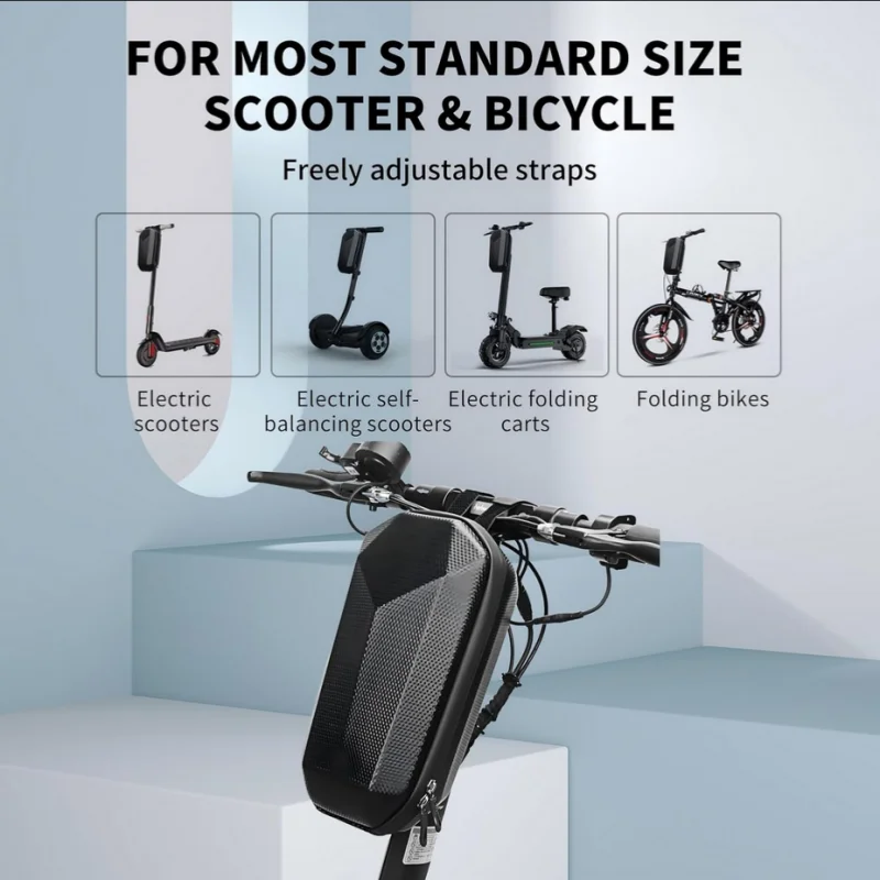Electric scooter bag Storage Electric Bike Handlebar Bag Scooter Storage with Large Capacity Waterproof Front Handlebar