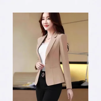 Giacca da abito piccola stile donna vestibilità casual Donna Primavera Autunno Moda Versione coreana Vendita calda della stagione Nuovo stile poliestere 1