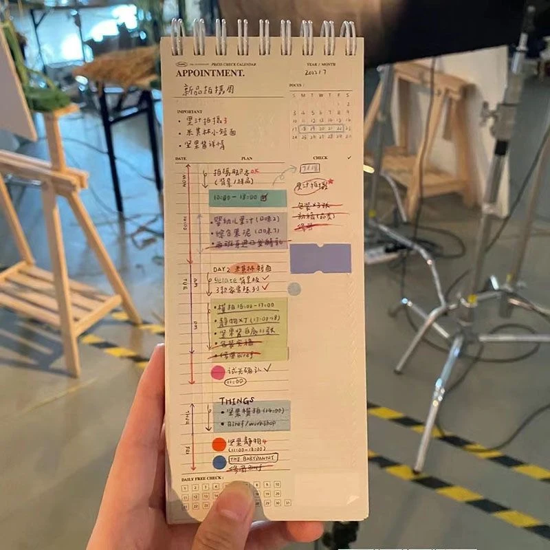 Notebooks Calendar Agendas Planner Notepad Self-Discipline Book Check TO DO List Pad Time Management Handbook Schedule