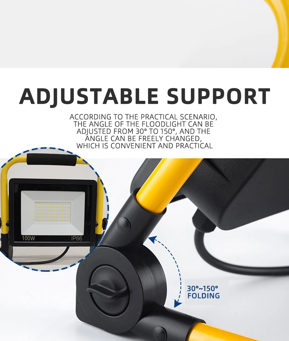 Portable Work Light with 10FT Cord LED Floodlight Sf25a04d9dc854bcea64a0ddc3ee4a7f7g