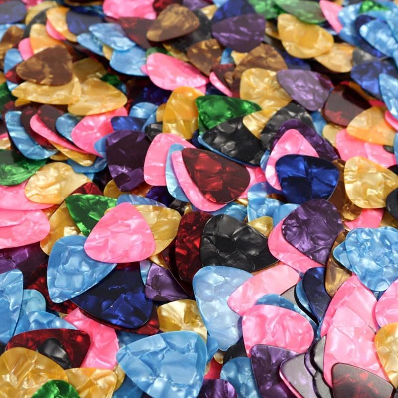 10PCS Guitar Picks Plectrum Mediator Celluloid Electric Smooth Guitar Picks Bass Acoustic Electric Accessories