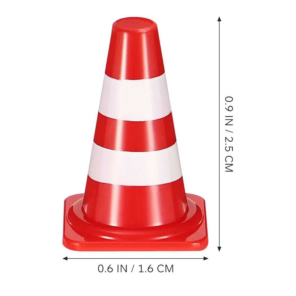 Porte-Clés Cône De Circulation Nouveauté Construction Cône Pendentif Barrage Routier Breloque Pour Femmes Et Hommes