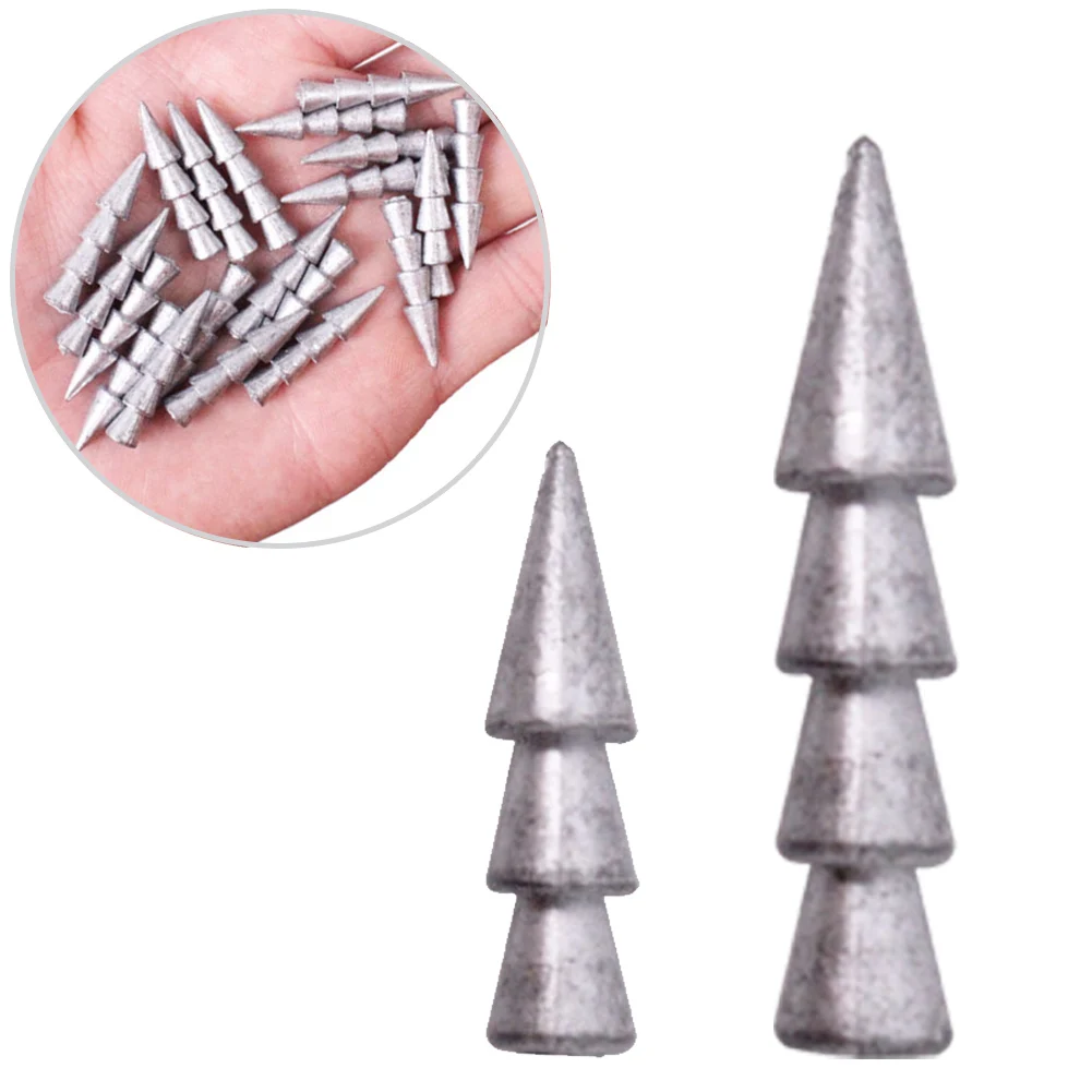 

10pcs Lead Nail Smaller Size Weights Fishing Sinker Insert Weight For Worm Nail Sinkers Wacky Great For Fishing Heavy Cover