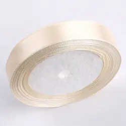 Elegant Silk Satin Ribbon for Events and DIY Crafts - 25 Yards (Milky white)