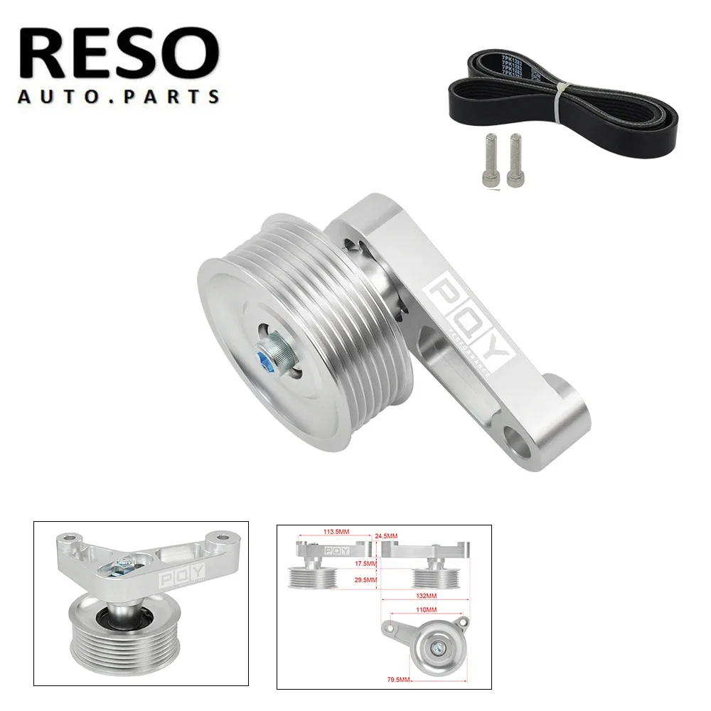 reso-adjustable-ep3-pulley-kit-all-k20-k24-engines-with-auto-tensioner-keep-a-c-installed-for-honda-8th-9th-civic-rsc346