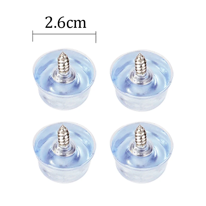 Silicone Transparent Chair Leg Pads - Floor Protectors & Wear-resistant Furniture Caps (4/100 Pieces)