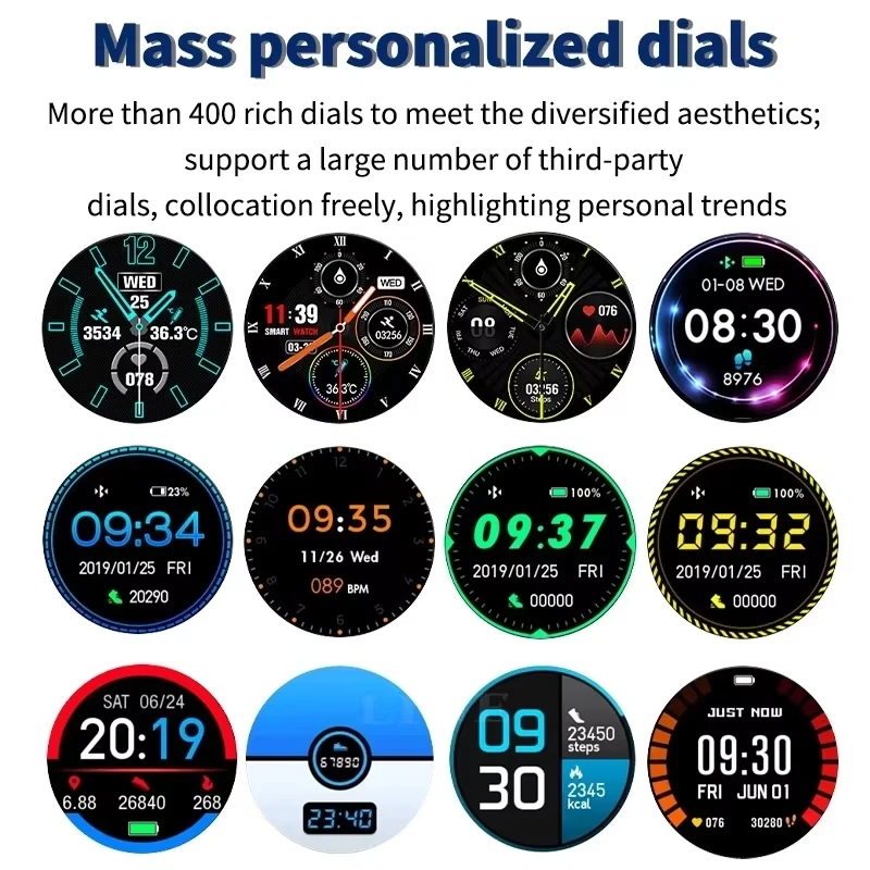 LIGE HD Bluetooth Call Smart Watch Men Sports Fitness Tracker Heart Rate Blood Oxygen Monitor Man Smartwatch For Android IOS