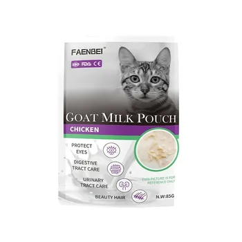 1pc 85g Cat Snack Additive-free Natural Ingredients Pet Snacks Goat Milk Cat Snacks Wet Food Chicken Pet Food 1