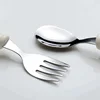 2pcs/Set Baby Gadget Tableware Children Utensil Stainles Steel Toddler Dinnerware Cutlery Cartoon Infant Food Feeding Spoon Fork 4