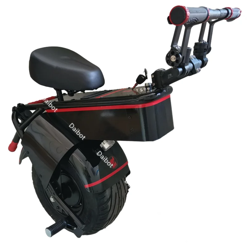 Electric Unicycle With Seat 1500W 60V One Wheel Self-balancing Electric Scooter Motorcycle for Adults 18 Inch Big Wheel