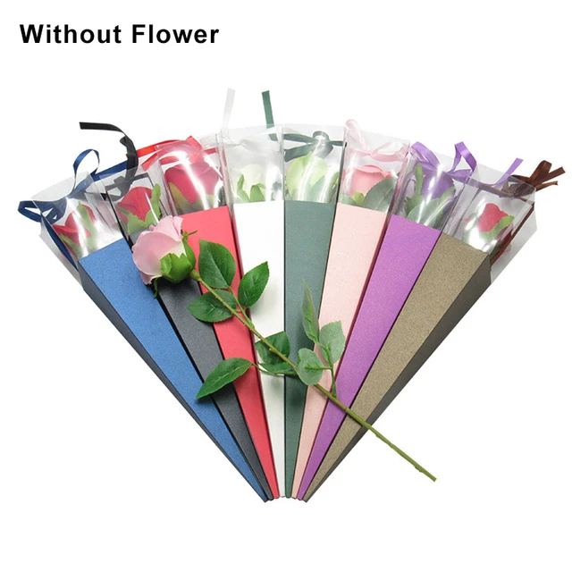 5pcs Flowers Paper Wrapping Material Triangle Cone Bouquet Packaging Paper  Flower Wrapping Paper Box Valentine's Day Decor - AliExpress