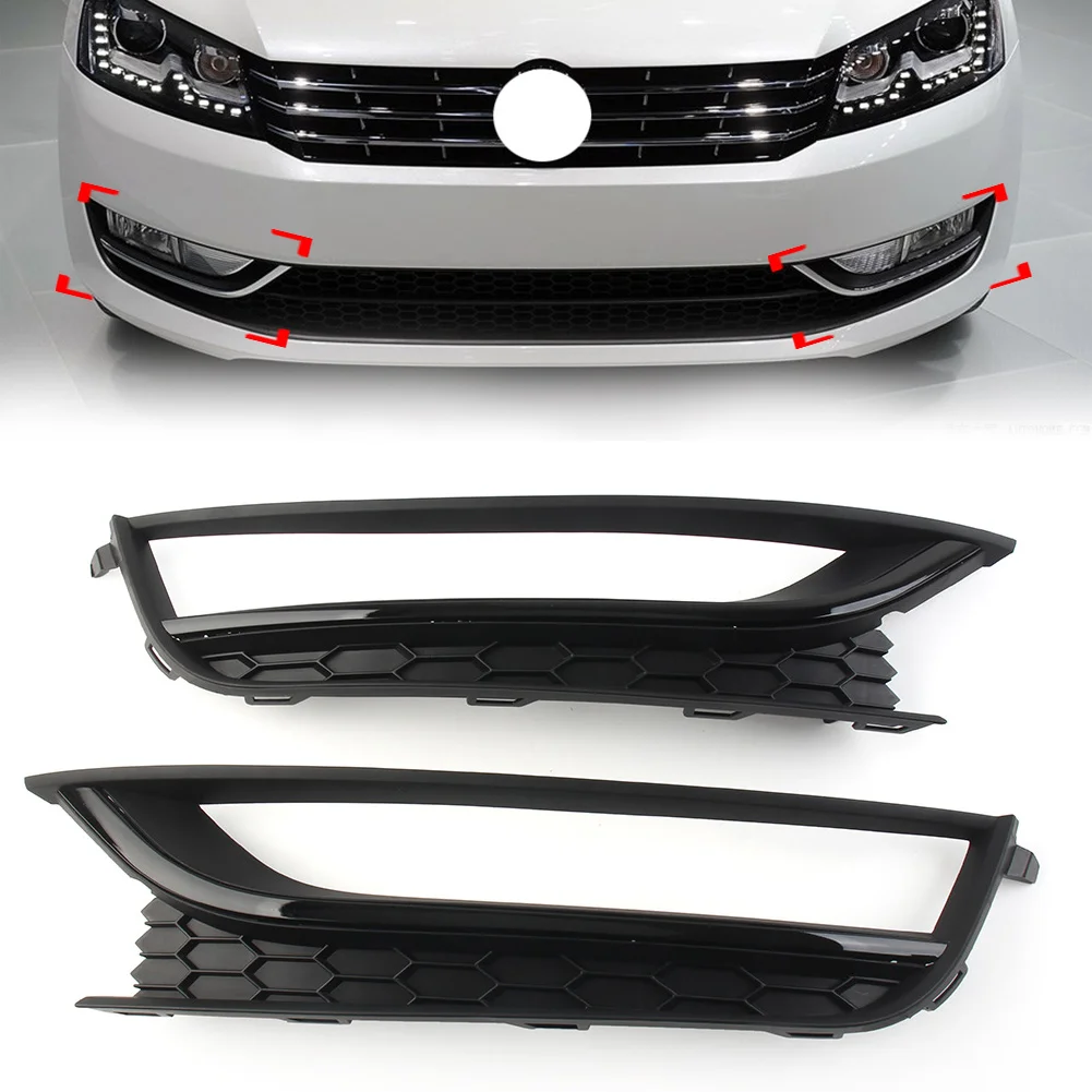 

Car Front Bumper Fog Light Cover With Lamp Hole For VW Passat 2012 2013 2014 2015 561853665A 561853666A US Models Only