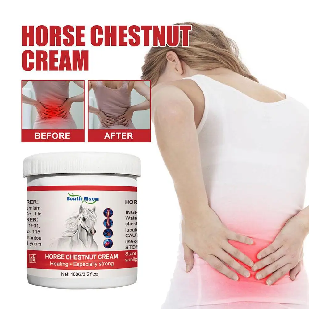 100g Horse Balm Chestnut Heating Joint Massage Gel Muscle Pain Relief Back Leg Arthritis Medical Health Care Cream