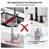 Upgraded Silicone Sink Faucet Splash Guard Draining Rack Sponge Holder for Kitchen Counter Wash Basin and Bathroom 6