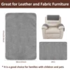 3Pcs Sofa Headrest Cover Soft Polyester Recliner Headrest Protector Wear Resistant Recliner Headrest Cover 6