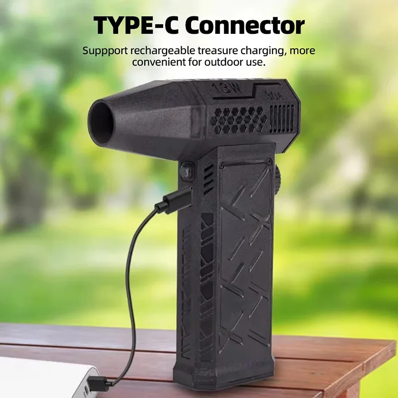 Mini Air Blower Turbo Jet Fan Wind Electric Blower Multifunctional Blowing Dust Dryer With Extra Nozzle Stepless Speed Regulatio 5