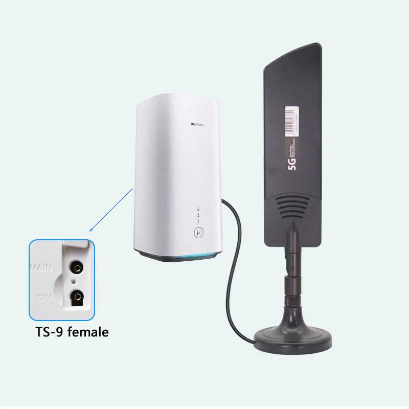 1PCS 고이득 22dBi 실내 공중 라우터 안테나 신호 증폭용 600-6000MHz 5G 4G LTE 3G GSM SMA TS9 WiFi 전방향