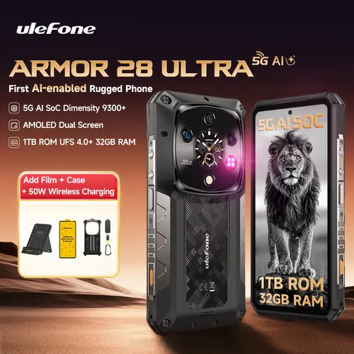 【World Premiere】Ulefone Armor 28 Ultra 5G AI Rugged Phone 1TB ROM+32GB RAM Android Smartphone AMOLED 6.67" 10600mAh Mobile phone - Image 11