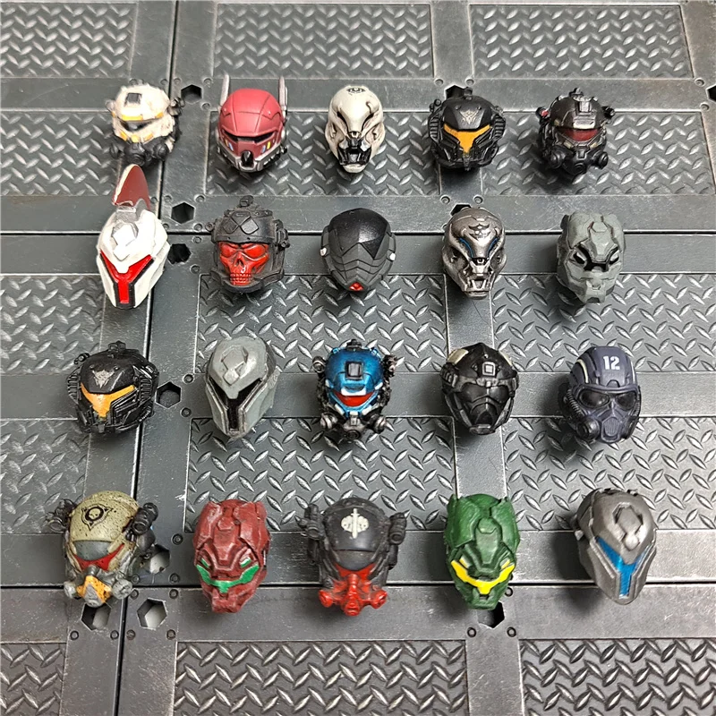 1/18Th Soldato Militare Cattivo Casco Cappello Testa Modello Shell Per Accessori Indossabili Bambola Mobile Da 3.75 Pollici