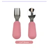 Baby Eating Tableware Set Children Utensil 316 Stainless Steel Toddler Dinnerware Cutlery Cartoon Infant Food Feeding Spoon Fork 2