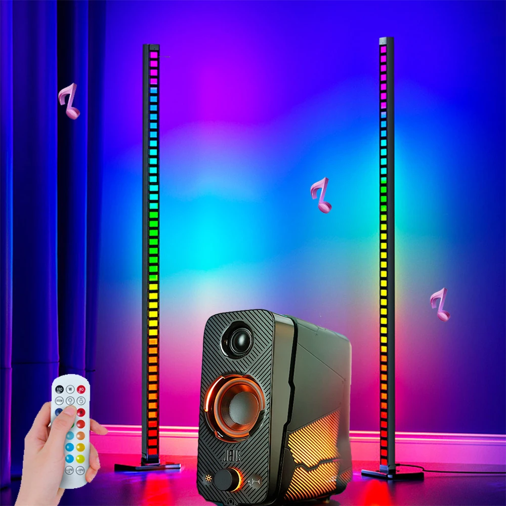 Remote Control Smart Sound Bar Rgb Music Sound Led Light Bar 2023