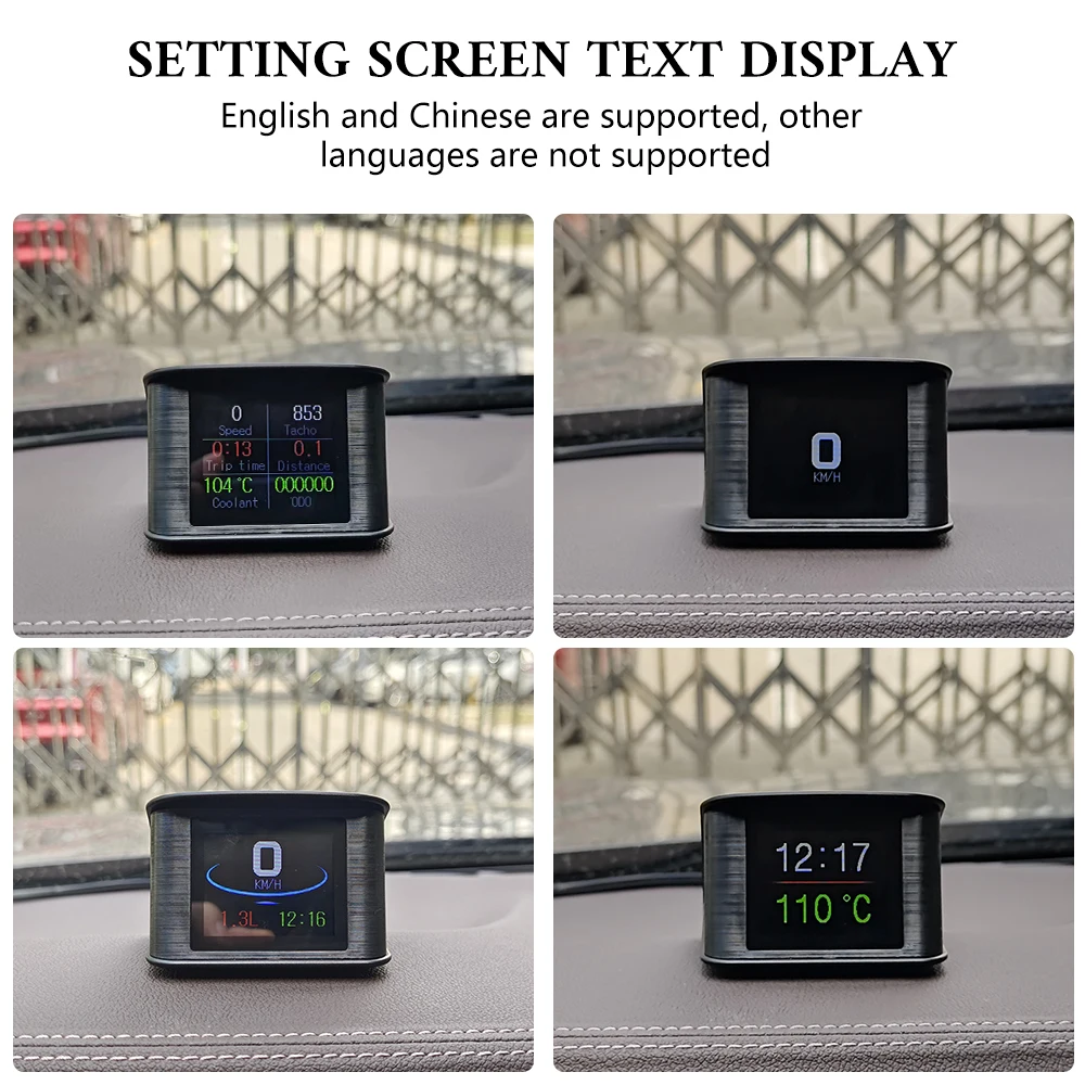 GEYIREN P10 º ǻ ڵ HUD OBD2 ÷  ӵ, ϸ  ͺ з 