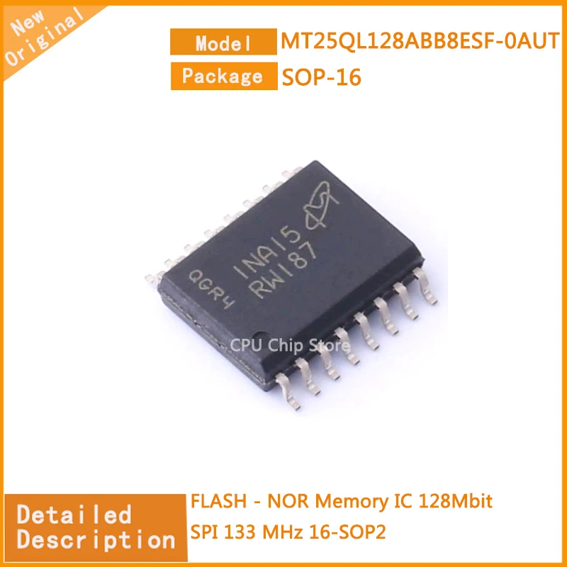 

5 шт./партия, новые оригинальные флэш-памяти MT25QL128, IC 128Mbit SPI 133 МГц 16-SOP2