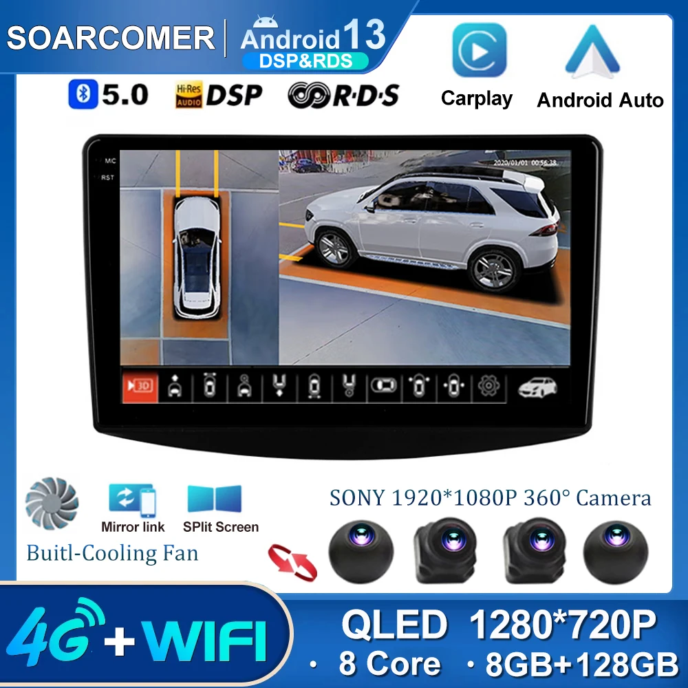 

Автомобильная стерео-Система Android 13 для Mitsubishi Grandis 1 2003-2011, мультимедийный видеоплеер с навигацией, GPS, воспроизведение аудио
