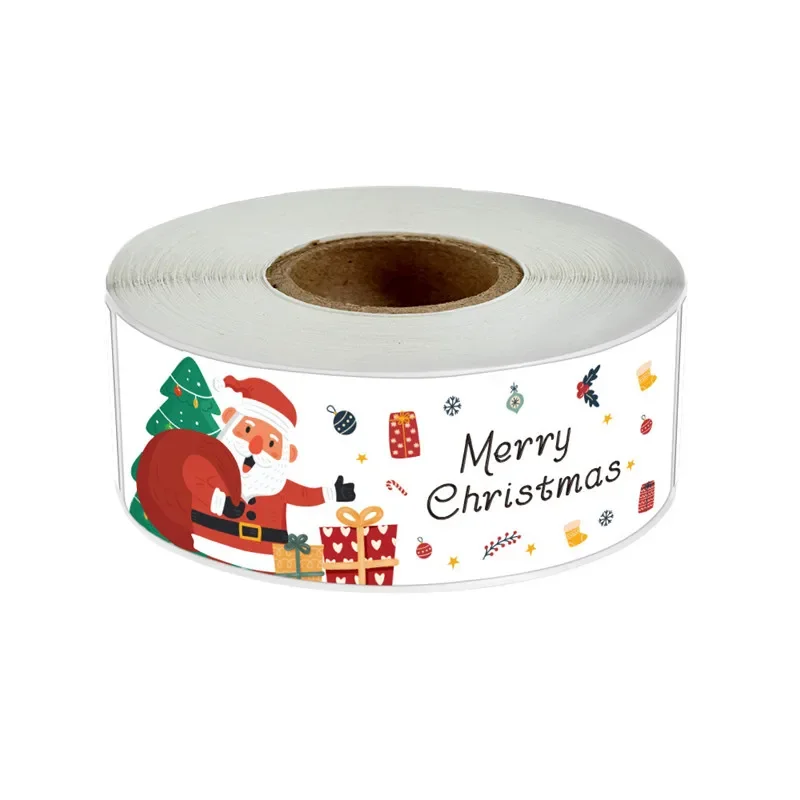 Fun Express Christmas Icons Paper Prism Sticker Roll - 100 Pc