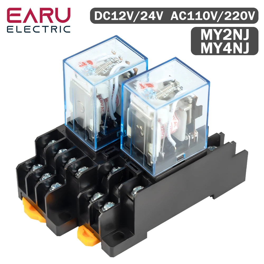 Amazon.com: uxcell MY2J-DC12V Coil 8 Pin 35mm DIN Rail