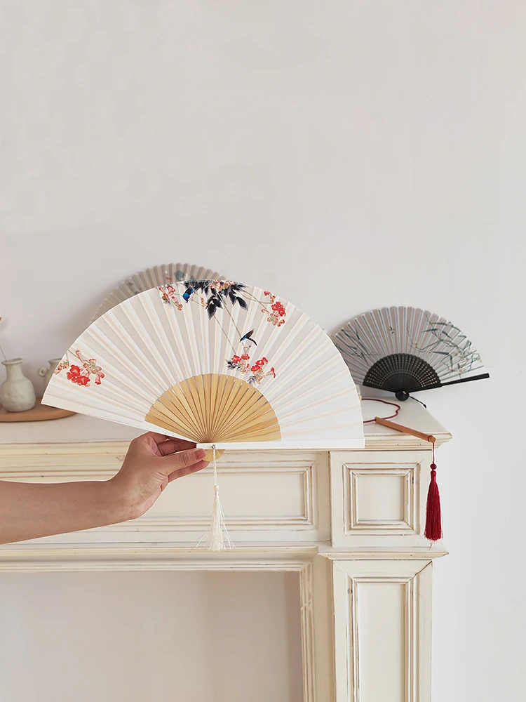 Support D'éventail Chinois - Présentoir Traditionnel En Bois Pour éventail à Main, Support Décoratif Pour éventail à Main, Support De Rangement élégant Pour Le Salon, Présentoir Rond En éventail