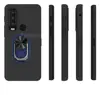 For CAT S75 Back Case Finger Ring Soft TPU Silicone Case For Motorola Defy 2 6.58 inches Bracket Phone Cover 3