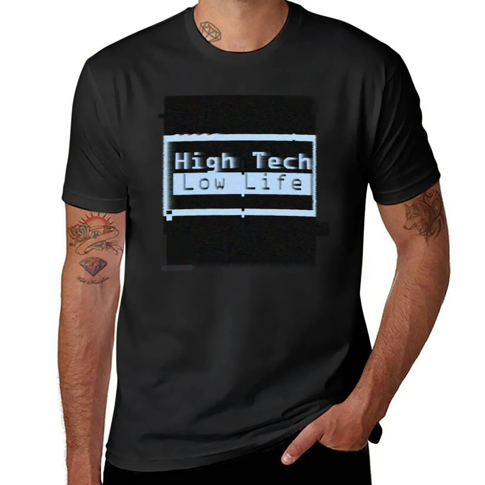 New High Tech, Low Life V.2 T-Shirt T-Shirt T-Shirt Pesanti T-Shirt Da Uomo